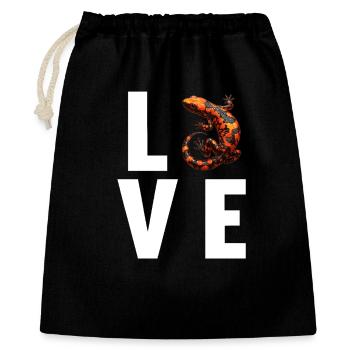 Fire Salamander Salamander - Gift Bag 40 x 50 cm - black - Front