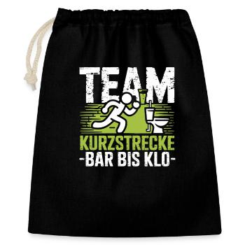 Équipe Bar Courte Distance à Fête Amusante Loo - Sac cadeau 40 x 50 cm - noir - Devant