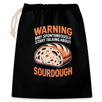 Sourdough Sayings Bread Funny Sourdough Gift - Gift Bag 40 x 50 cm - black - Front