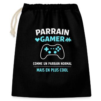 Gamer Godfather Like a Cooler Normal Godfather - Gift Bag 40 x 50 cm - black - Front