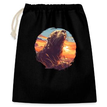 Sea Lions Sea Lion - Gift Bag 40 x 50 cm - black - Front