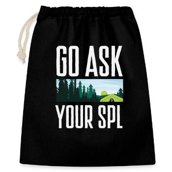 Demandez à votre Spl Scout Scouting Camping - Sac cadeau 40 x 50 cm - noir - Devant