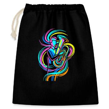 Tuba player - Gift Bag 40 x 50 cm - black - Front