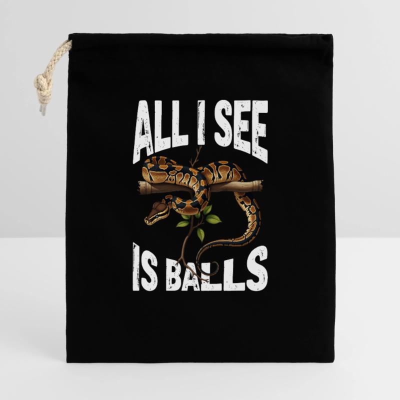 Königspython Schlangen Liebhaber Terrarium Python Geschenkbeutel aus Baumwolle (40 x 50 cm)
