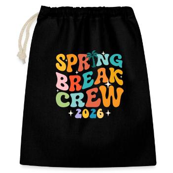 Spring Break Crew 2026 Girls Trip Retro Cruise Fun - Gift Bag 40 x 50 cm - black - Front