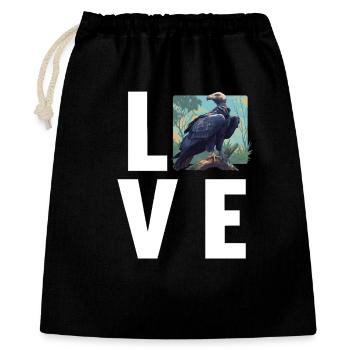 Vautour - Sac cadeau 40 x 50 cm - noir - Devant