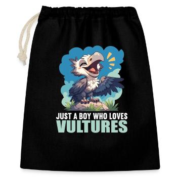 Vautour - Sac cadeau 40 x 50 cm - noir - Devant