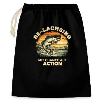 up05_Relaxing_sunset_round - Sac cadeau 40 x 50 cm - noir - Devant