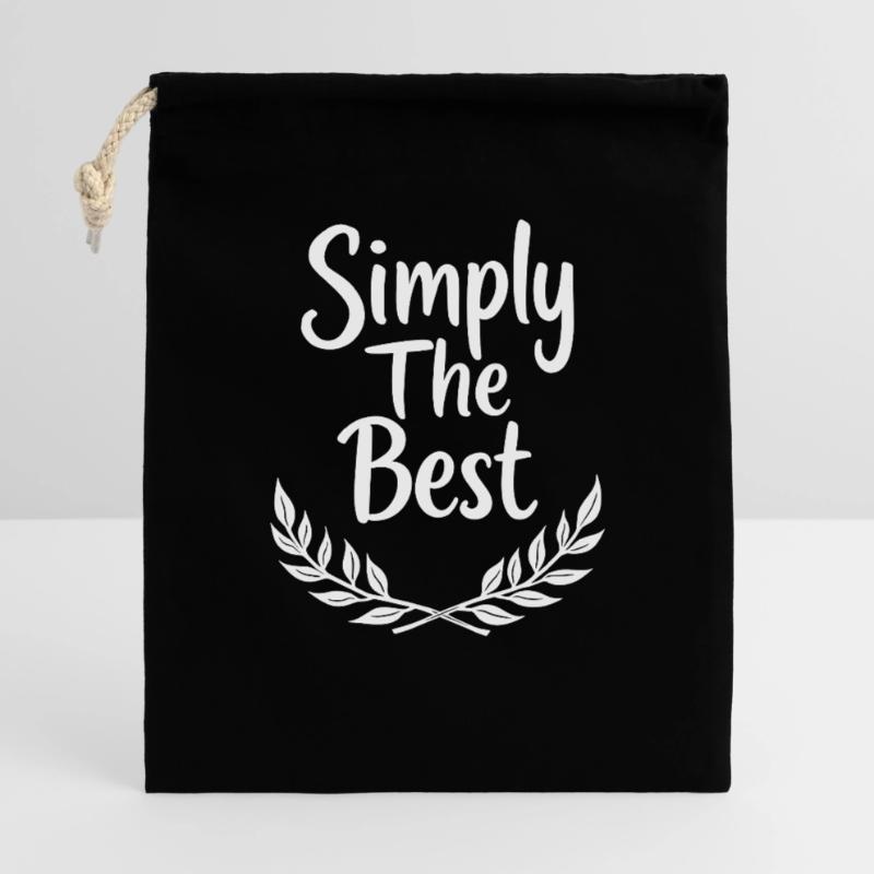 Simplement la meilleure déclaration de couronne de laurier Sac cadeau 40 x 50 cm