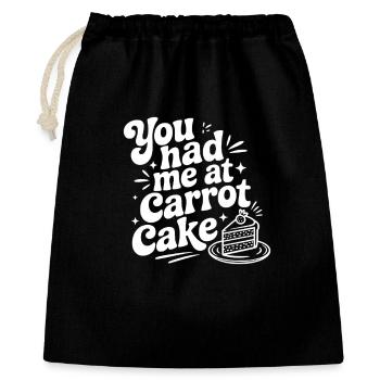 You Had Me at Carrot Cake - Gift Bag 40 x 50 cm - black - Front