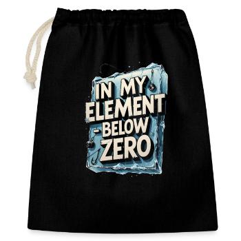 Eisangeln In My Element - Gift Bag 40 x 50 cm - black - Front