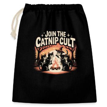 Join the Catnip Cult | Creepy - Gift Bag 40 x 50 cm - black - Front