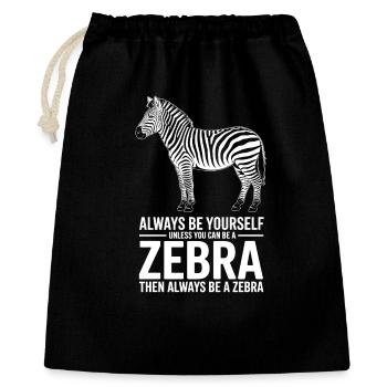 Zebra Sayings Zebras Funny Zebra Gift - Gift Bag 40 x 50 cm - black - Front