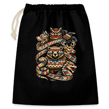 Scandinavian Vikings - Gift Bag 40 x 50 cm - black - Front
