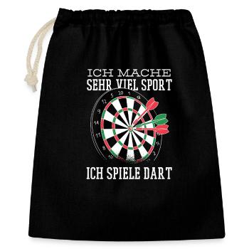 Blague sur les fléchettes - Sac cadeau 40 x 50 cm - noir - Devant