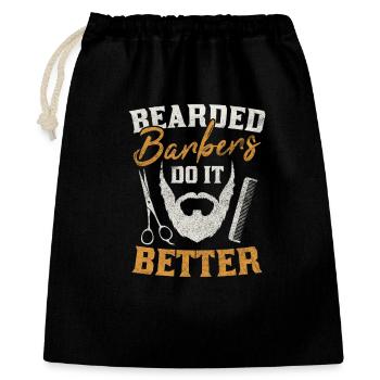 Bearded Barbers Do It Better Hair Stylist Design - Gift Bag 40 x 50 cm - black - Front