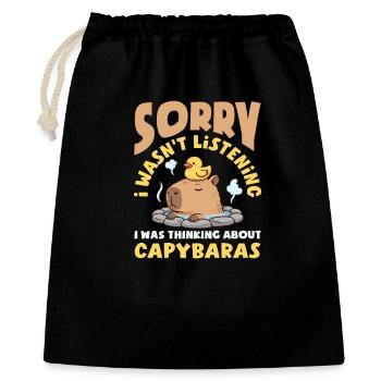 Désolé de ne pas avoir écouté - Sac cadeau 40 x 50 cm - noir - Devant