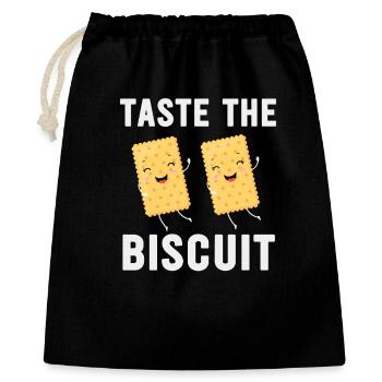 Taste the Biscuit Duo - Gift Bag 40 x 50 cm - black - Front
