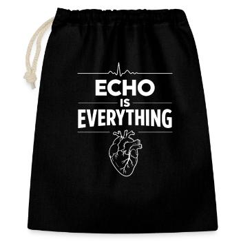 Herzultraschalltechniker Echo-techniker - Geschenkbeutel aus Baumwolle (40 x 50 cm) - Schwarz - Vorne
