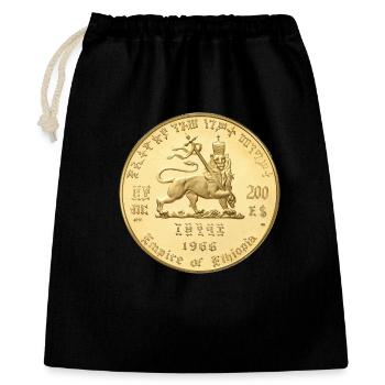Lion of Judah Selassie I Jah Rastafari Rasta Roots - Gift Bag 40 x 50 cm - black - Front
