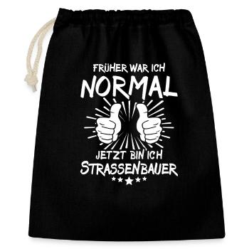 Road builders - Gift Bag 40 x 50 cm - black - Front