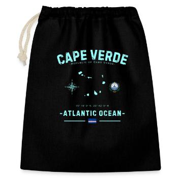 Cape Verde Atlantischer Ozean - Geschenkbeutel aus Baumwolle (40 x 50 cm) - Schwarz - Vorne