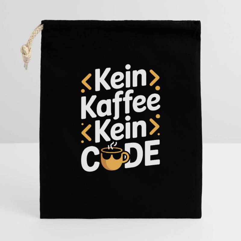 Kein Kaffee Kein Code Programmierer Informatiker Geschenkbeutel aus Baumwolle (40 x 50 cm)