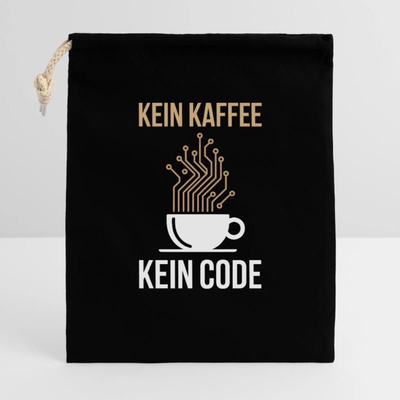 Kein Kaffee Kein Code Programmierer Informatiker Geschenkbeutel aus Baumwolle (40 x 50 cm)