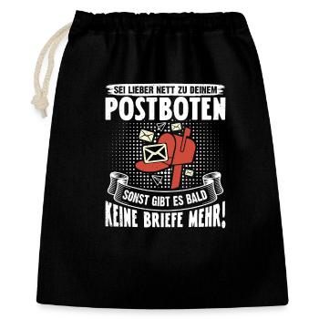 Postman BETTER BE NET TO YOUR POSTMAN - Gift Bag 40 x 50 cm - black - Front