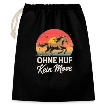 No Hoof No Move Funny Saying For - Gift Bag 40 x 50 cm - black - Front