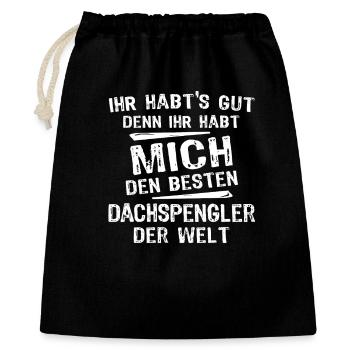 Teckel - Sac cadeau 40 x 50 cm - noir - Devant