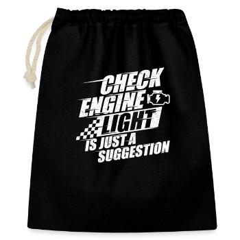 Suggestion de voyant moteur Muscle Car - Sac cadeau 40 x 50 cm - noir - Devant