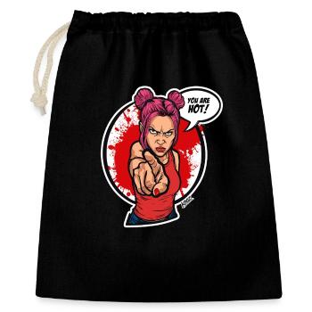 Pointing Power Diva - Gift Bag 40 x 50 cm - black - Front