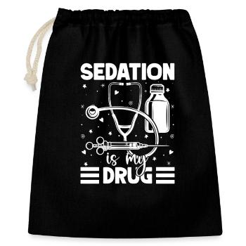 Anesthesiologist Sedation Drug Anesthesia - Geschenkbeutel aus Baumwolle (40 x 50 cm) - Schwarz - Vorne