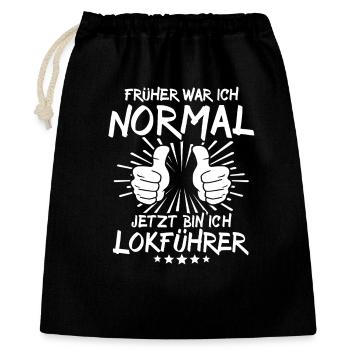 Engine driver - Gift Bag 40 x 50 cm - black - Front