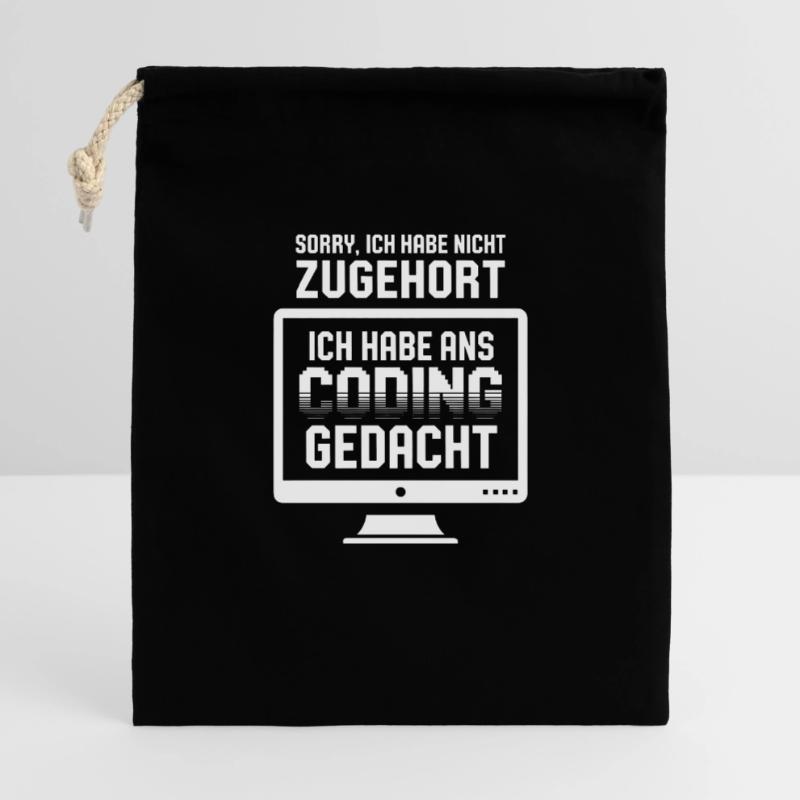 Coder la pensée au lieu d’écouter Sac cadeau 40 x 50 cm