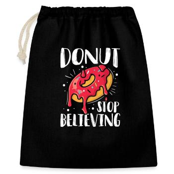 Donut fast food - Gift Bag 40 x 50 cm - black - Front