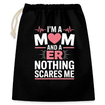 Emergency Room Sayings Gift for Caregivers - Gift Bag 40 x 50 cm - black - Front