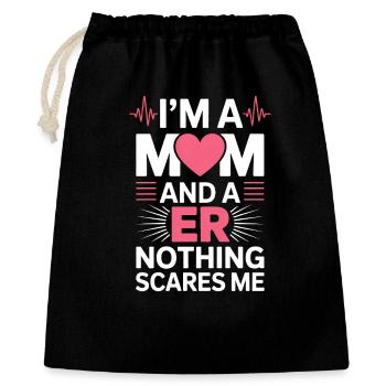 Emergency Room Sayings Gift for Caregivers - Gift Bag 40 x 50 cm - black - Front
