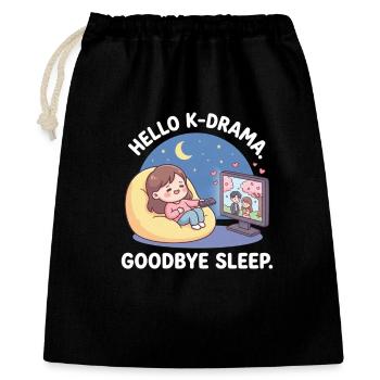 Drame coréen K-Drama Lover Kdrama - Sac cadeau 40 x 50 cm - noir - Devant