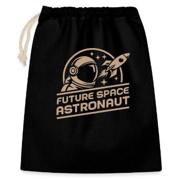 Future astronaute spatial : aventure rétro spatiale - Sac cadeau 40 x 50 cm - noir - Devant