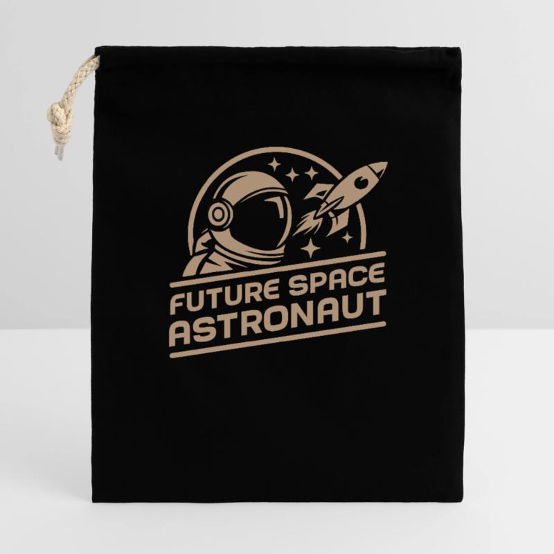 Future astronaute spatial : aventure rétro spatiale Sac cadeau 40 x 50 cm