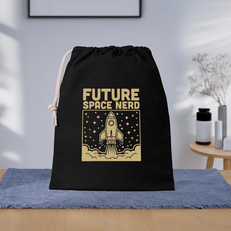 Futur lancement de fusée spatiale pour passionnés de l’espace Sac cadeau 40 x 50 cm