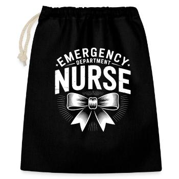 Emergency Room Sayings Gift for Caregivers - Gift Bag 40 x 50 cm - black - Front