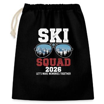 Ski Squad 2026 Ski Holidays - Gift Bag 40 x 50 cm - black - Front