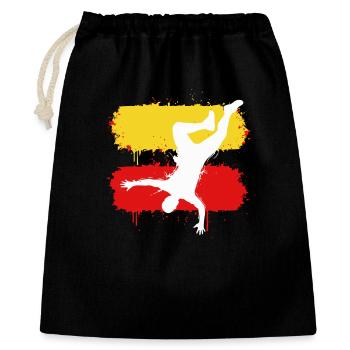 Parkour Freerunning Silhouette Sport - Sac cadeau 40 x 50 cm - noir - Devant