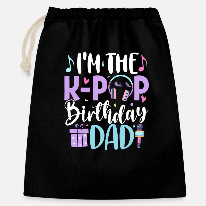 I'm The K Pop Birthday Dad - Gift Bag 40 x 50 cm - black