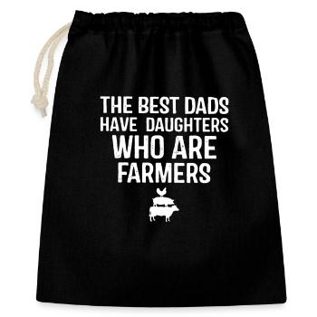 Dads With Farming Daughters - Gift Bag 40 x 50 cm - black - Front