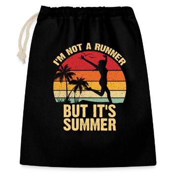 Not a Runner But It's Summer - Gift Bag 40 x 50 cm - black - Front