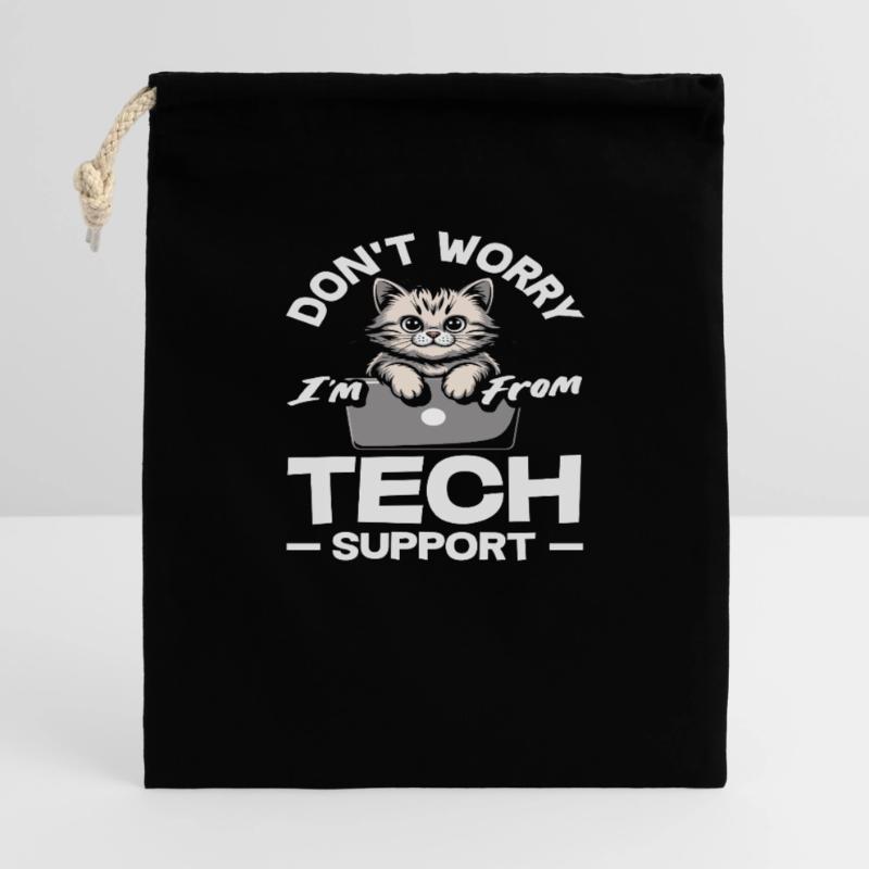 Don't worry, I'm from Tech Support Cat IT Gift Bag 40 x 50 cm